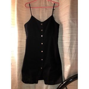 Topshop Moto Black Denim Dress